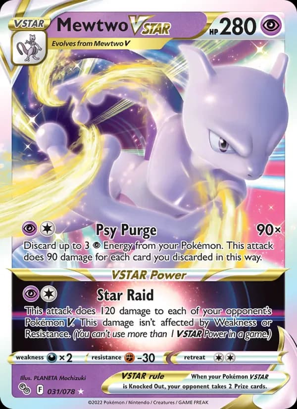 Mewtwo VSTAR 031/78 from Pokemon GO