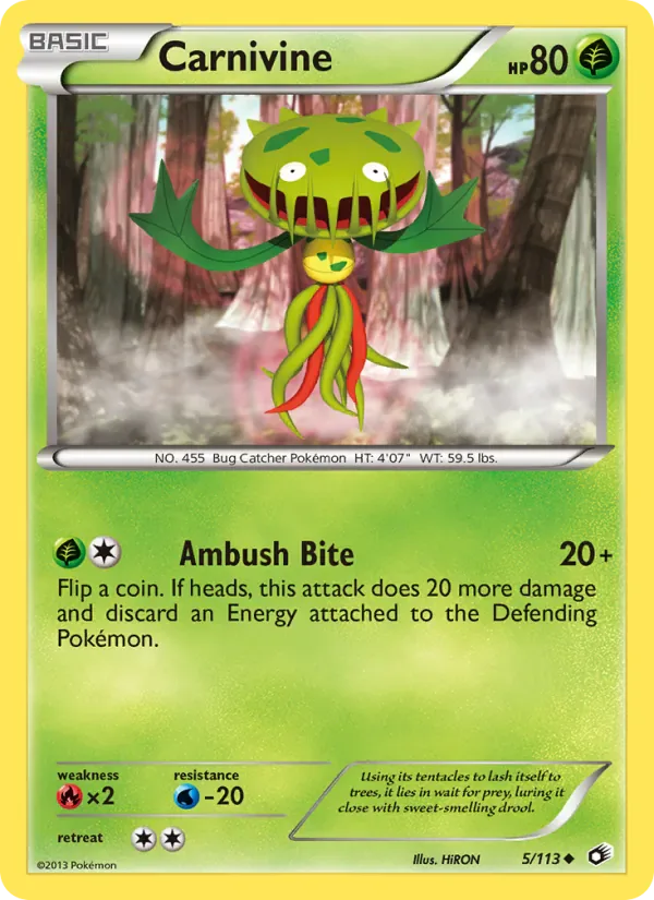Carnivine 5/113 from Legendary Treasures