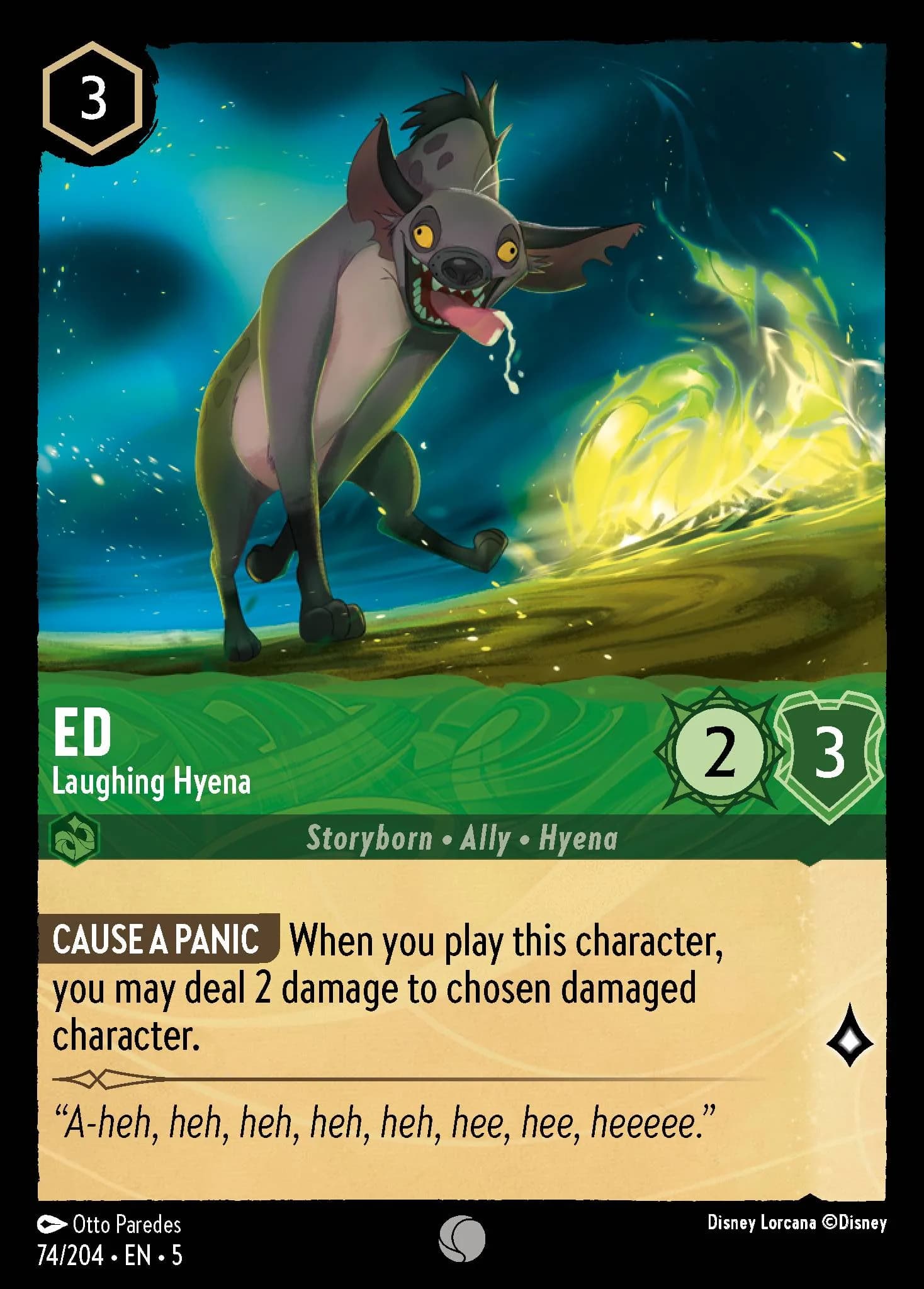 Ed - Laughing Hyena 74/204 from Shimmering Skies