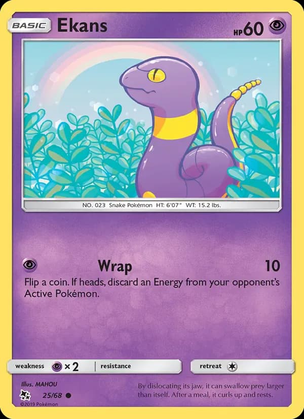 Ekans 25/68 from Hidden Fates
