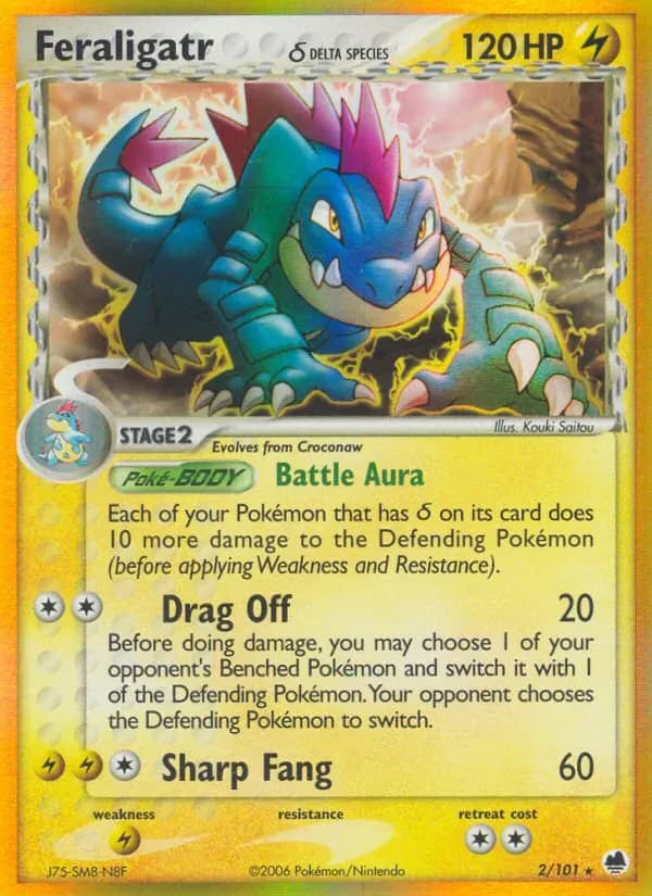 Feraligatr δ 2/101 from EX Dragon Frontiers