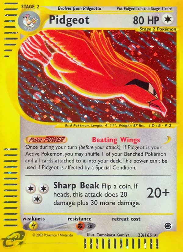 Pidgeot 23/165 from Expedition Base Set