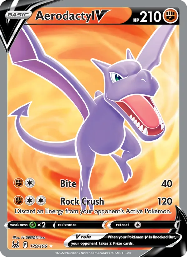Aerodactyl V 179/196 from Lost Origin