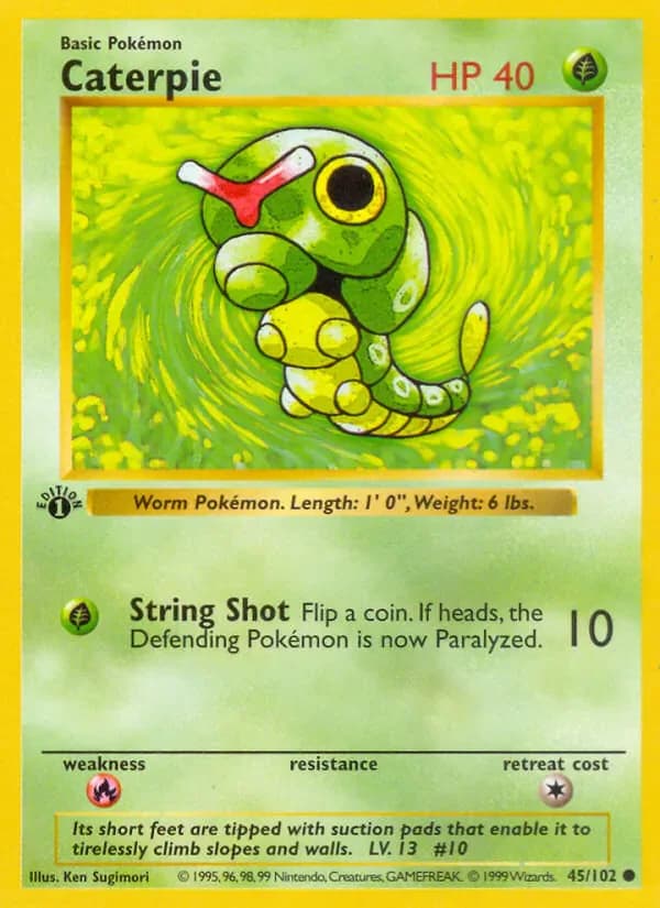 Caterpie 45/102 from Base Set