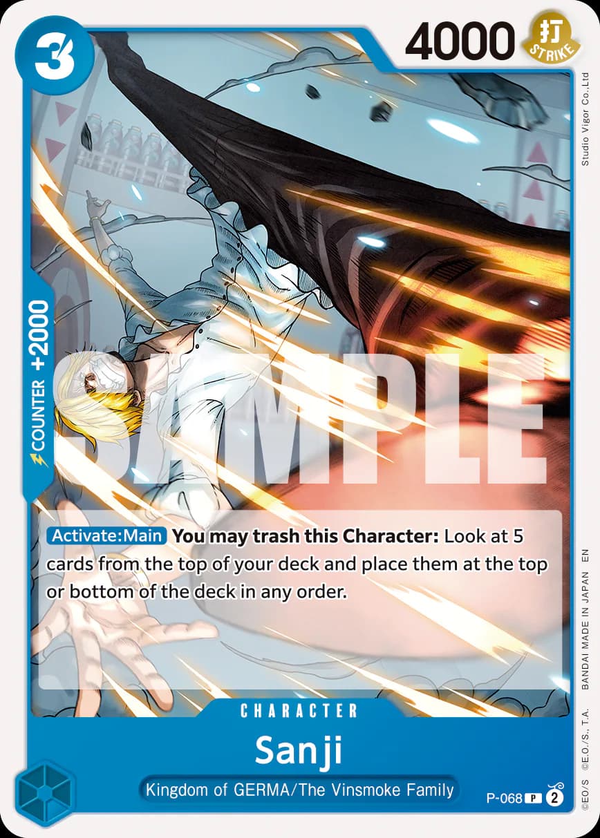 Sanji P-068 Official alternate printing r1