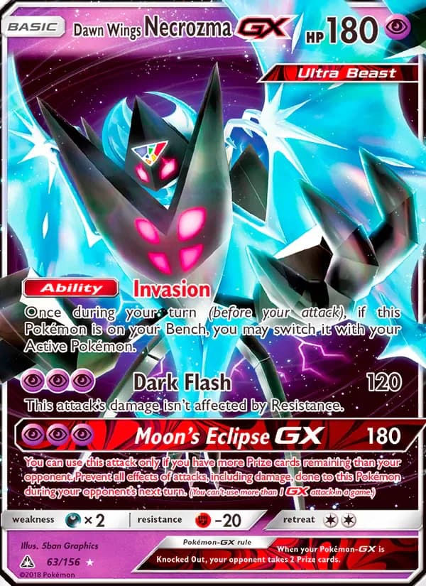 Dawn Wings Necrozma GX 63/156 from Ultra Prism