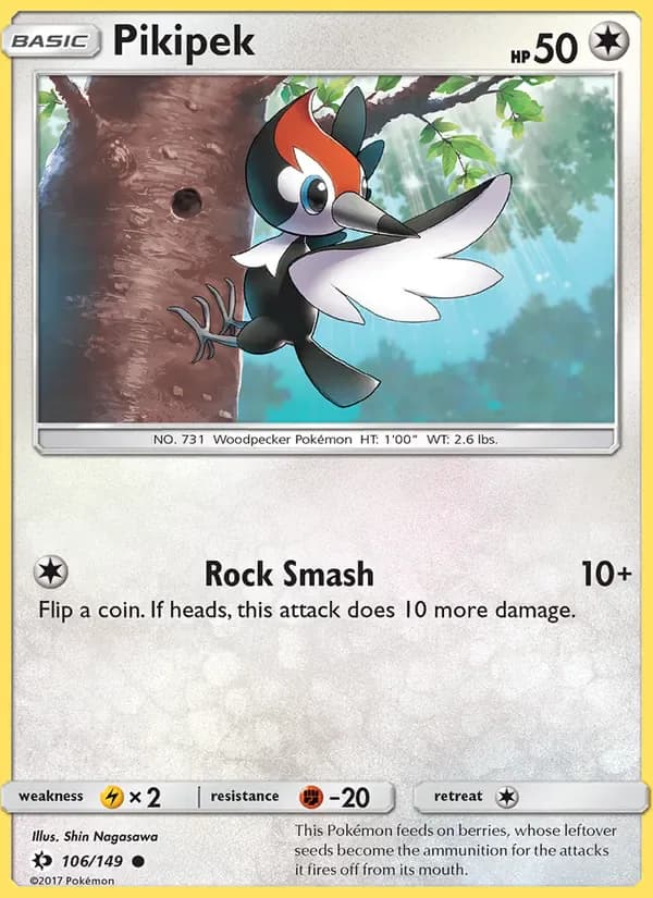 Pikipek 106/149 from Sun & Moon Base Set