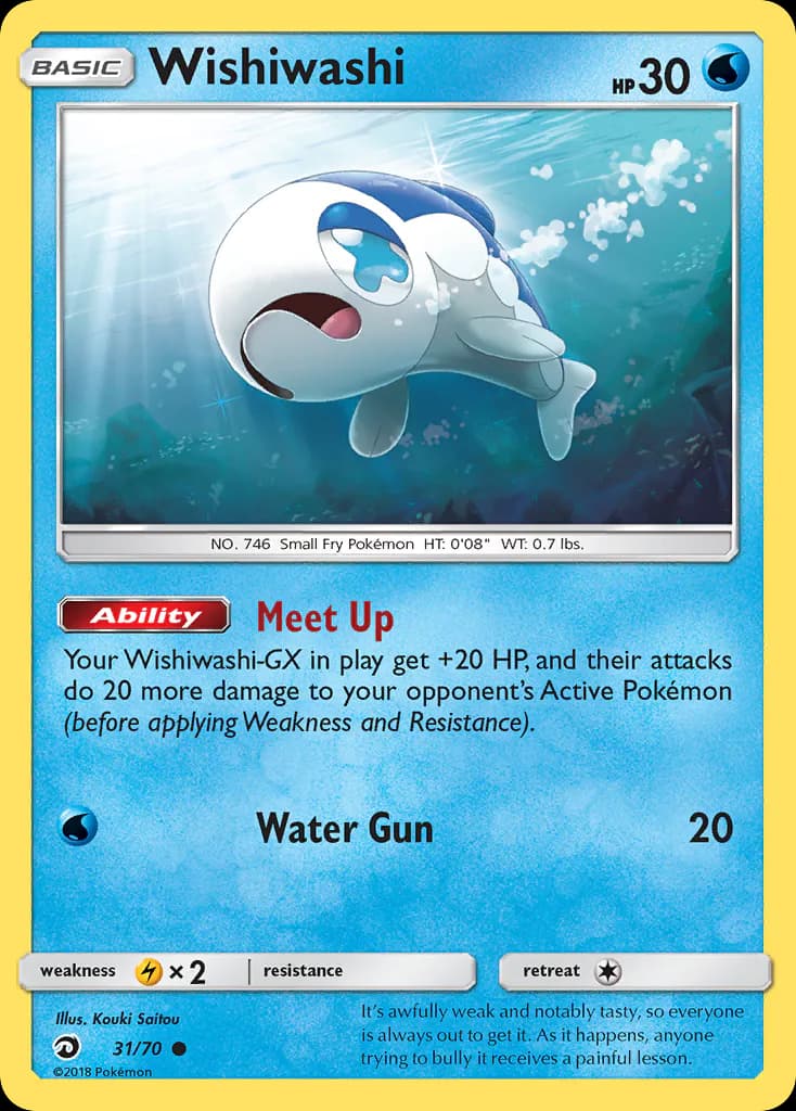 Wishiwashi 31/70 from Dragon Majesty