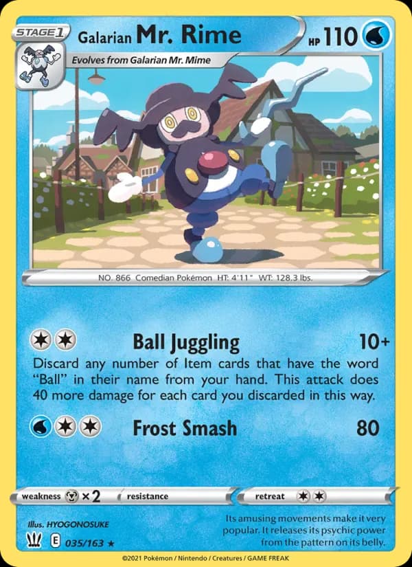 Galarian Mr. Rime 35/163 from Battle Styles