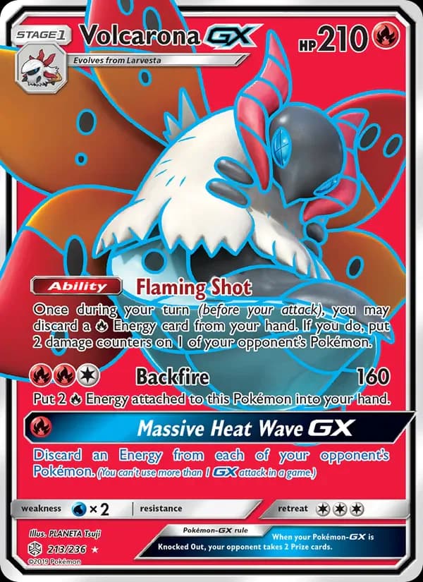 Volcarona GX 213/236 from Cosmic Eclipse