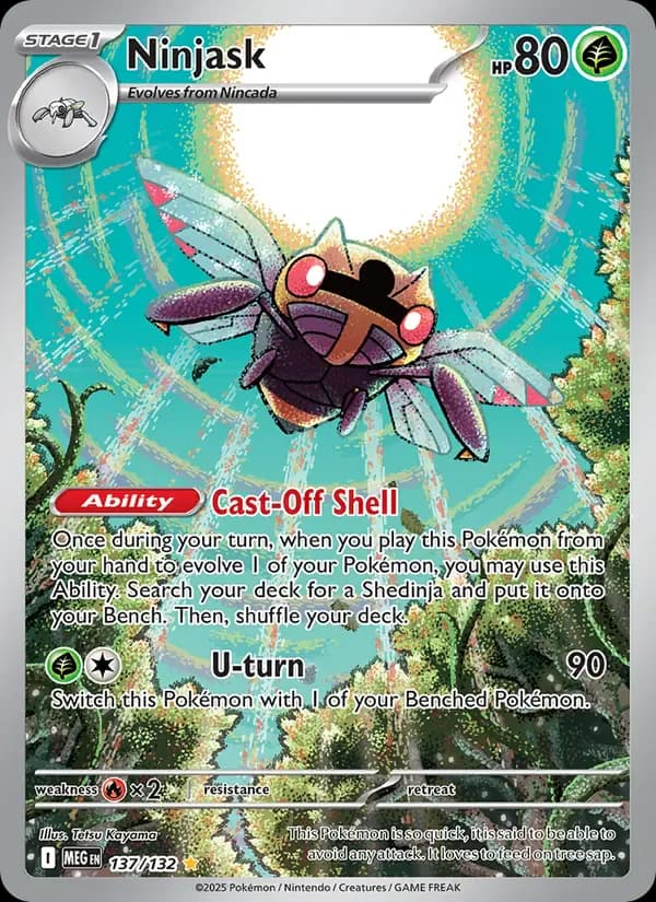 Ninjask 137/132 from Mega Evolution