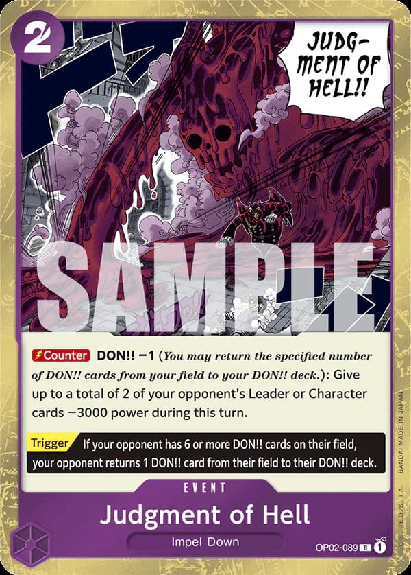 Judgment of Hell OP02-089 Official alternate printing r1