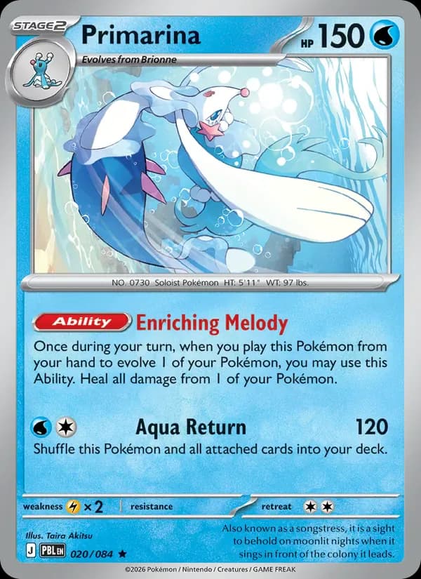 Primarina 020/84 from Pitch Black