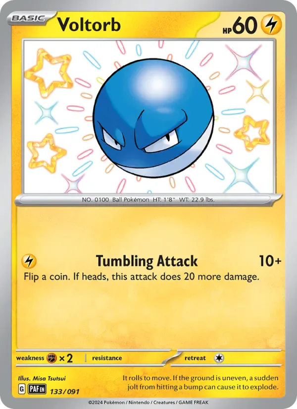 Voltorb 133/91 from Paldean Fates