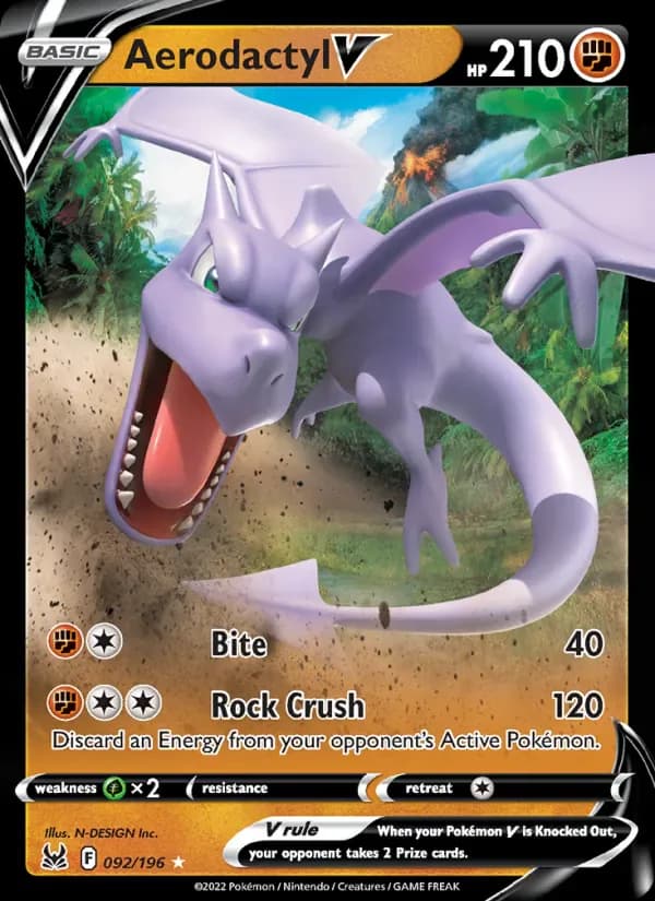 Aerodactyl V 092/196 from Lost Origin