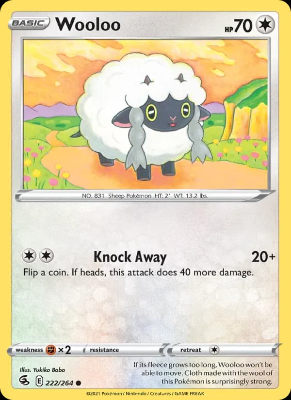 Wooloo 222/264 from Fusion Strike