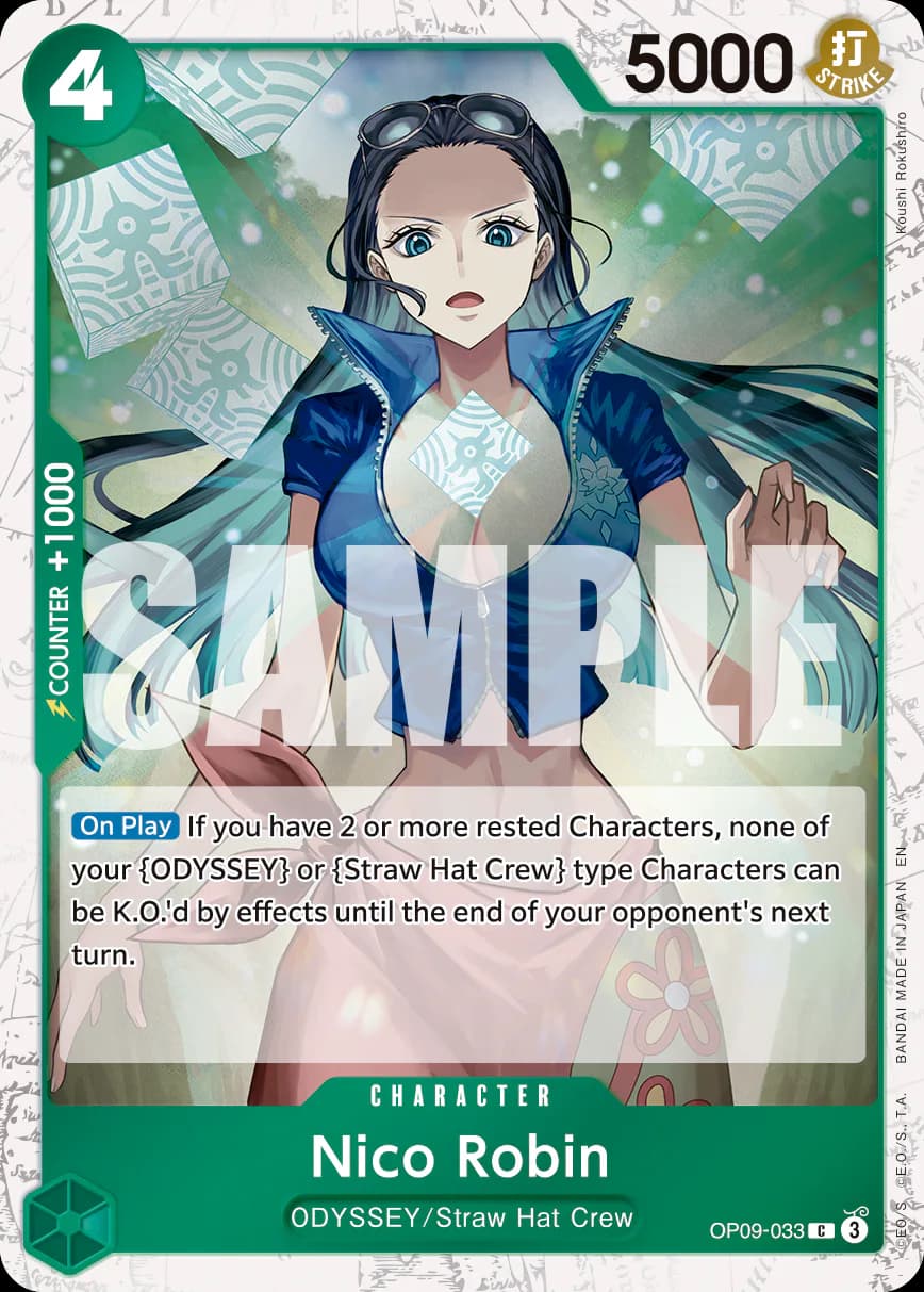 Nico Robin OP09-033 Official alternate printing 1
