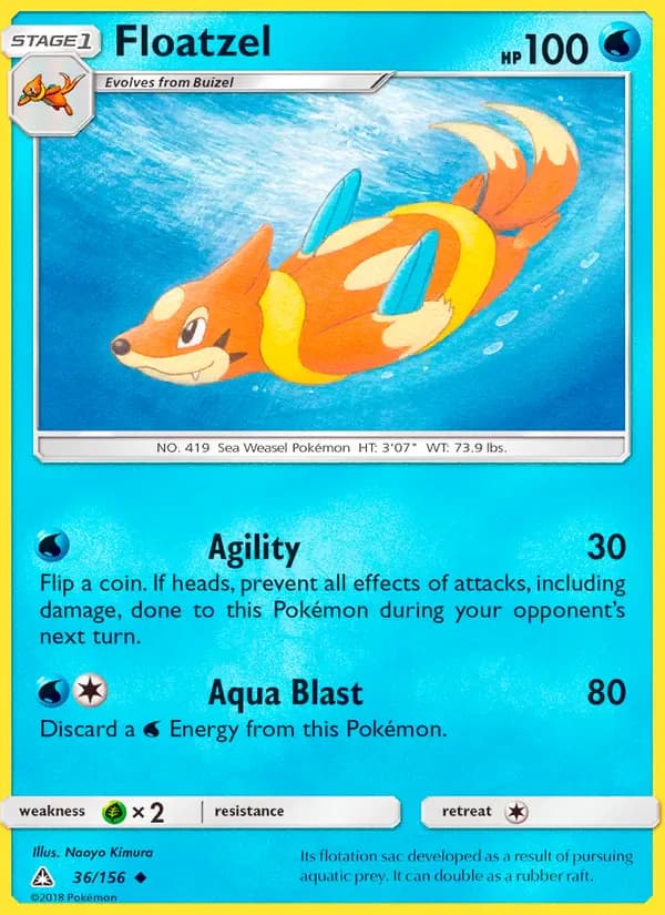 Floatzel 36/156 from Ultra Prism
