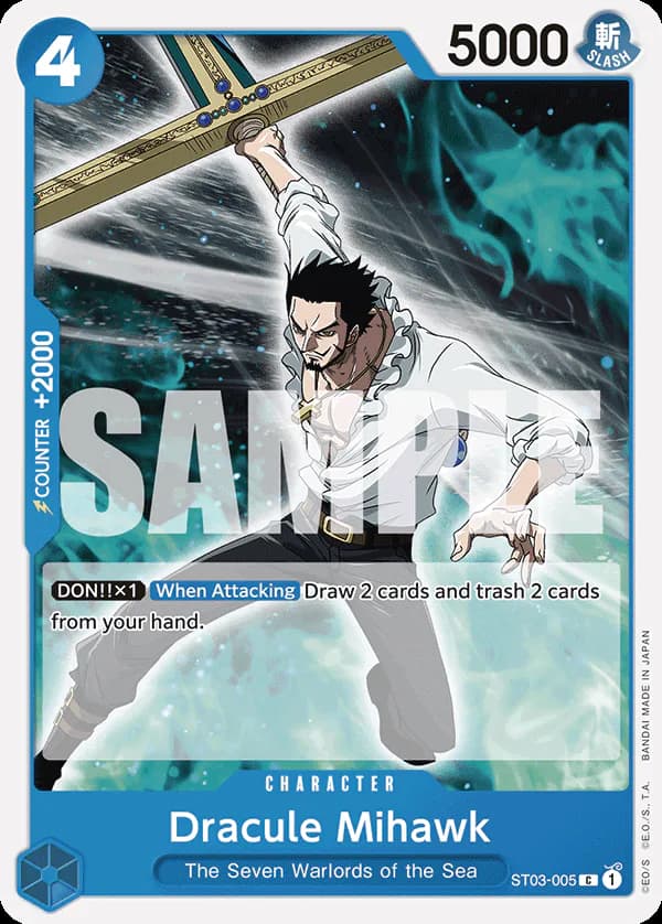 Dracule Mihawk ST03-005 Official alternate printing r2