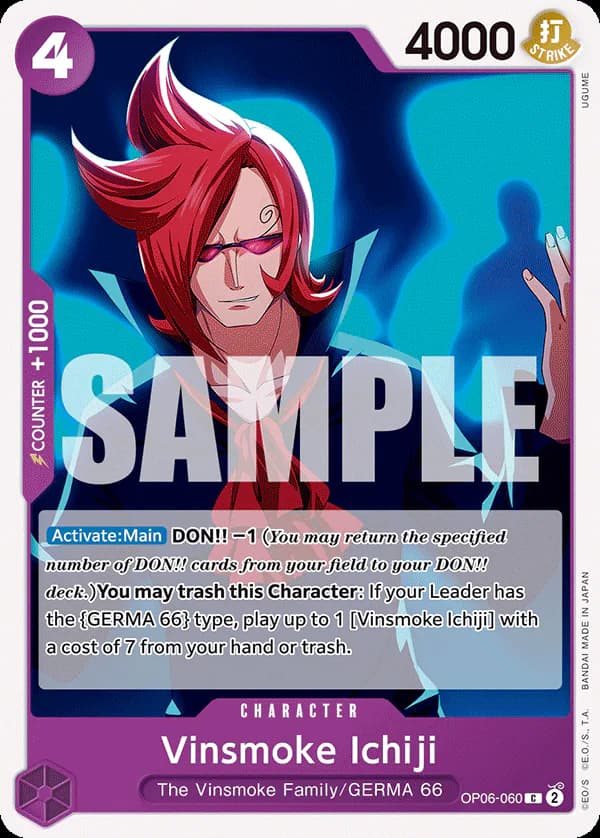 Vinsmoke Ichiji OP06-060 Standard printing