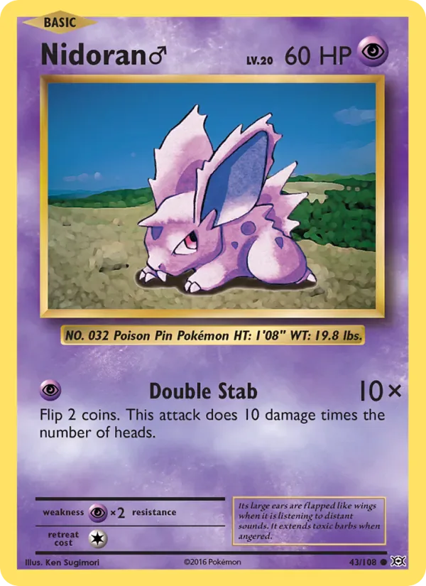 Nidoran♂ 43/108 from Evolutions