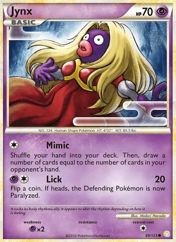 Jynx 69/123 from HeartGold & SoulSilver