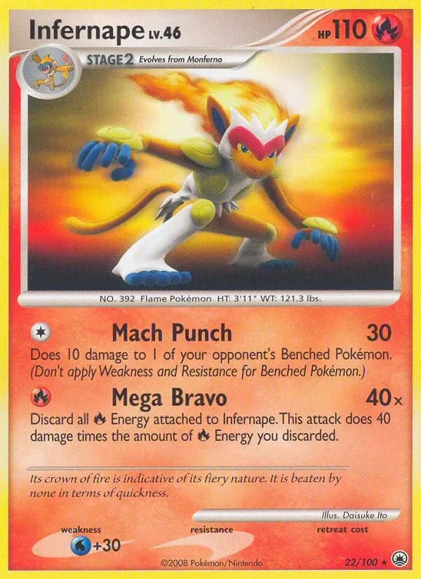 Infernape 22/100 from Majestic Dawn