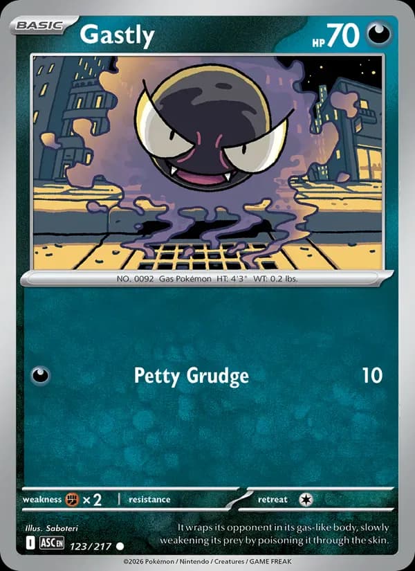 Gastly 123/217 from Ascended Heroes