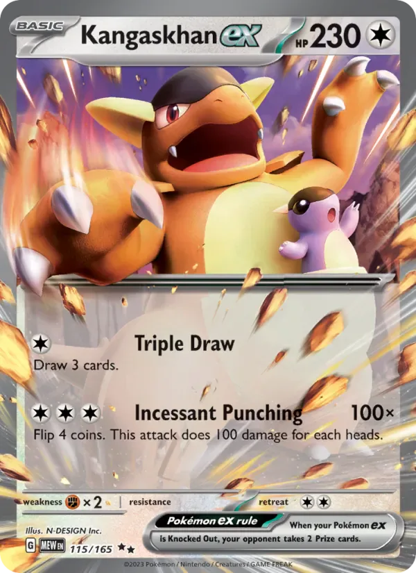 Kangaskhan ex 115/165 from Pokemon 151