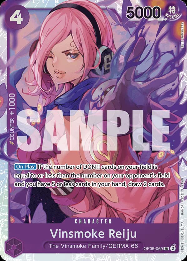 Vinsmoke Reiju OP06-069 Official alternate printing r1