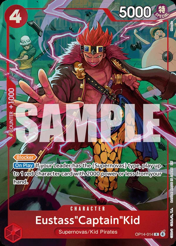 Eustass"Captain"Kid OP14-014 Official alternate printing 2