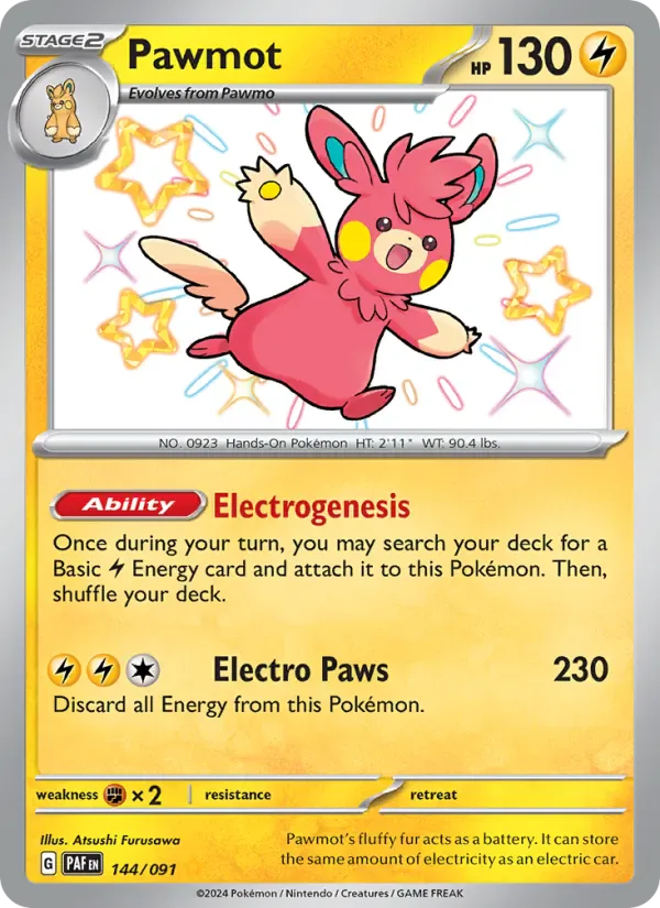 Pawmot 144/91 from Paldean Fates