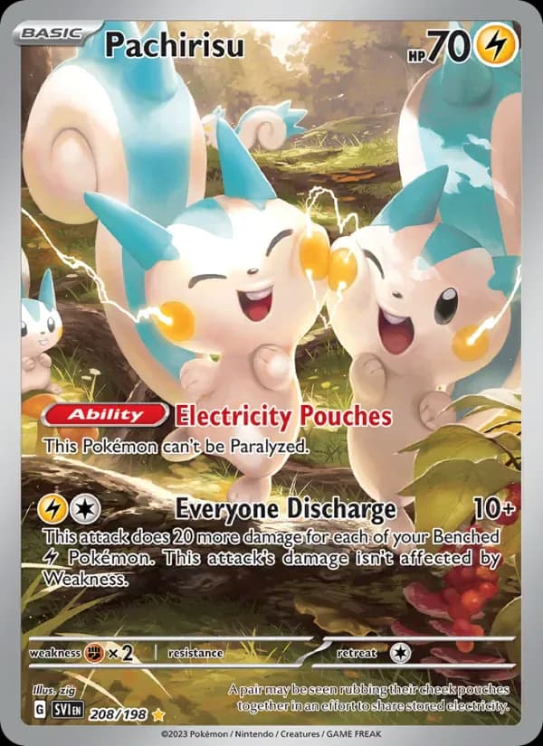 Pachirisu 208/198 from Scarlet & Violet Base Set