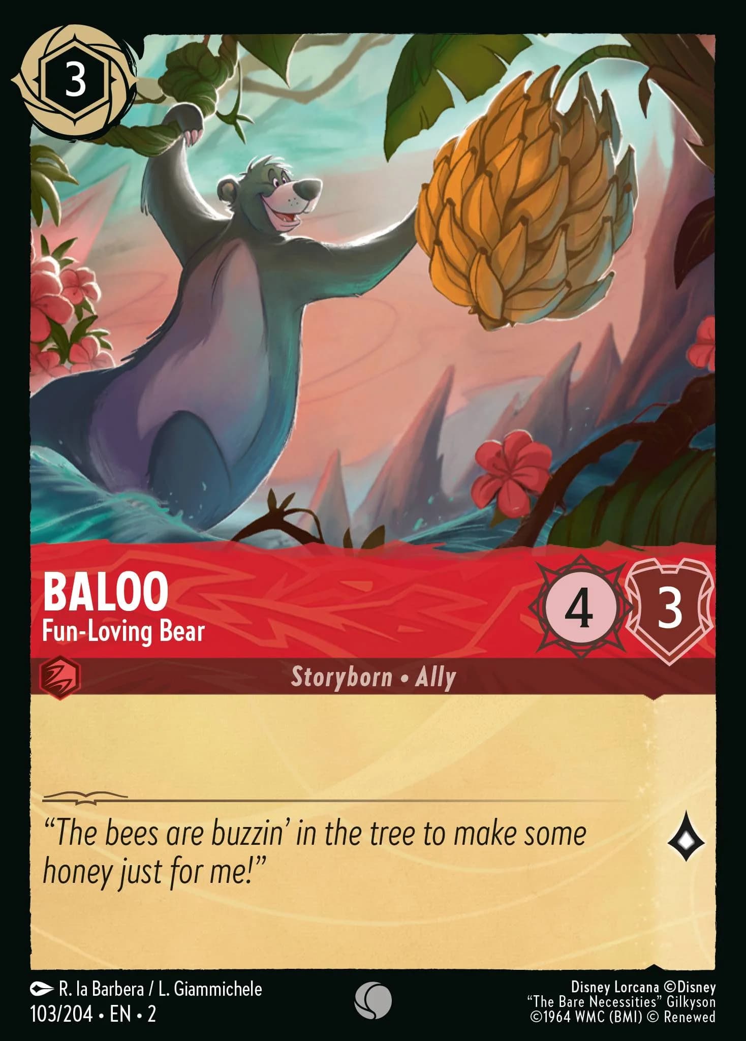 Baloo - Fun-Loving Bear 103/204 from Rise of the Floodborn