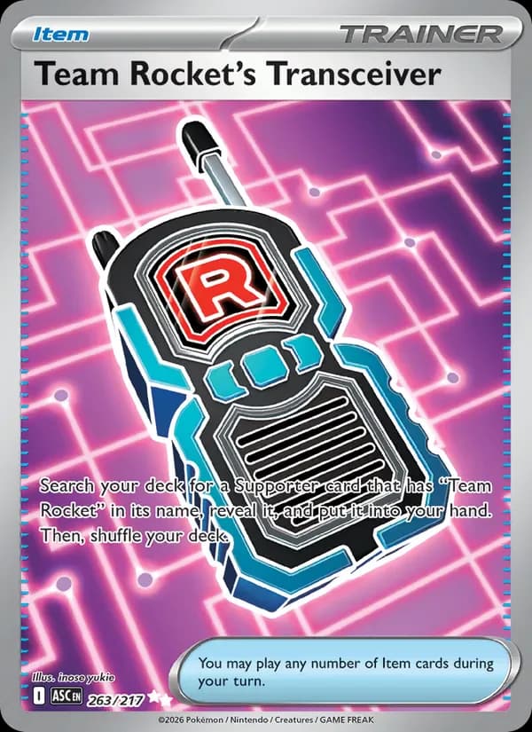 Team Rocket's Transceiver 263/217 from Ascended Heroes