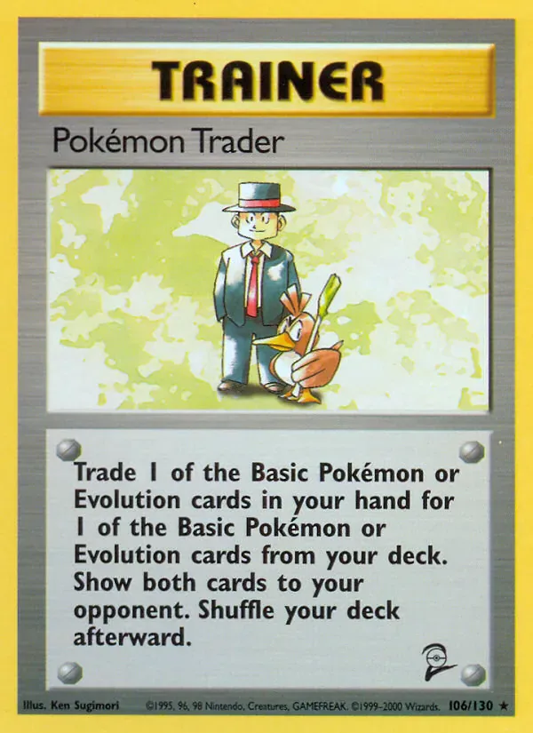 Pokémon Trader 106/130 from Base Set 2
