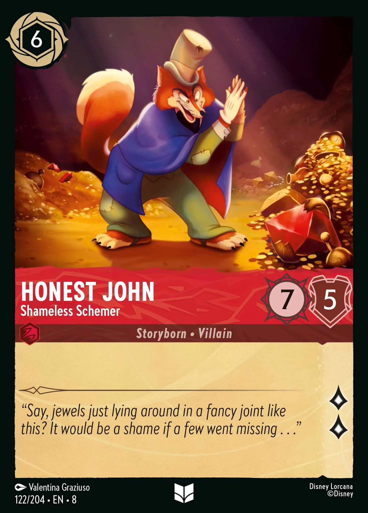 Honest John - Shameless Schemer 122/204 from Reign of Jafar