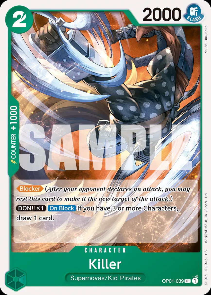Killer OP01-039 Official alternate printing r1