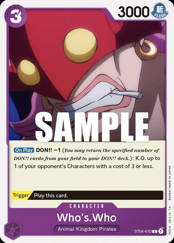 Who's.Who ST04-010 Standard printing