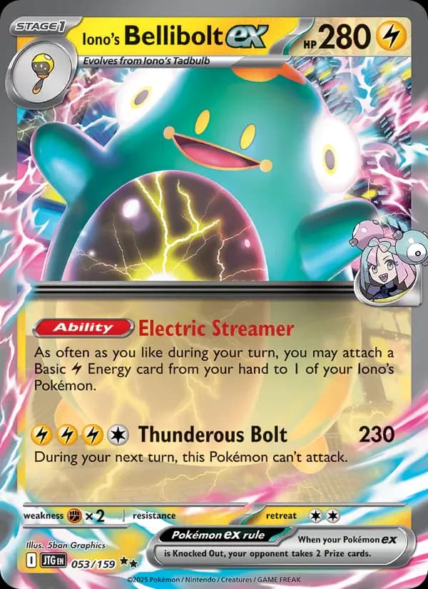 Iono's Bellibolt ex 053/159 from Journey Together