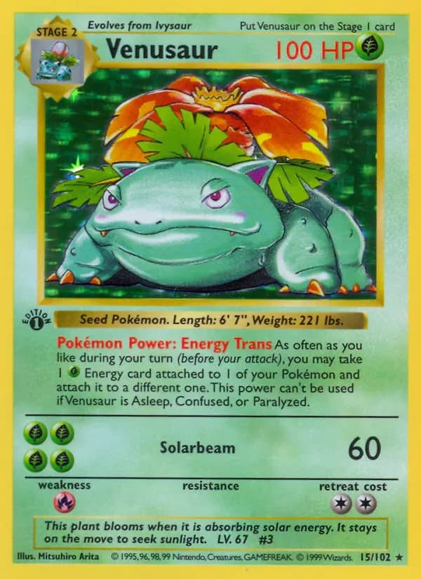 Venusaur 15/102 from Base Set