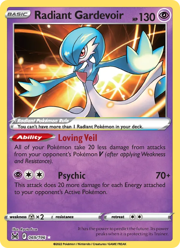 Radiant Gardevoir 069/196 from Lost Origin