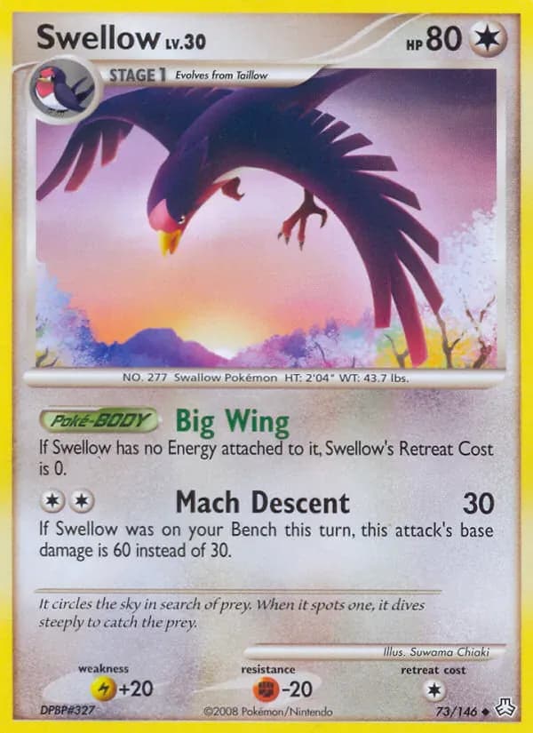 Swellow 73/146 from Legends Awakened