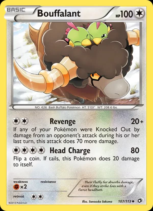 Bouffalant 107/113 from Legendary Treasures