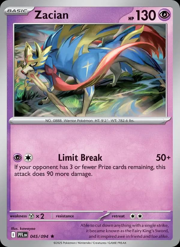 Zacian 045/94 from Phantasmal Flames