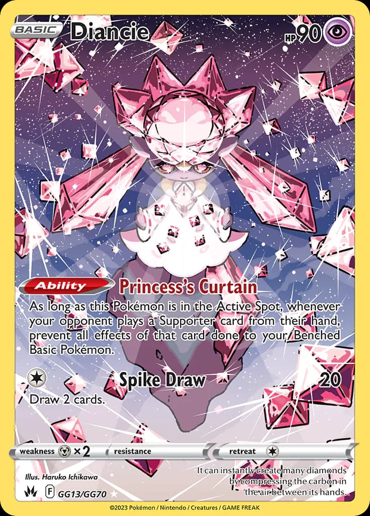 Diancie GG13/GG70 from Crown Zenith