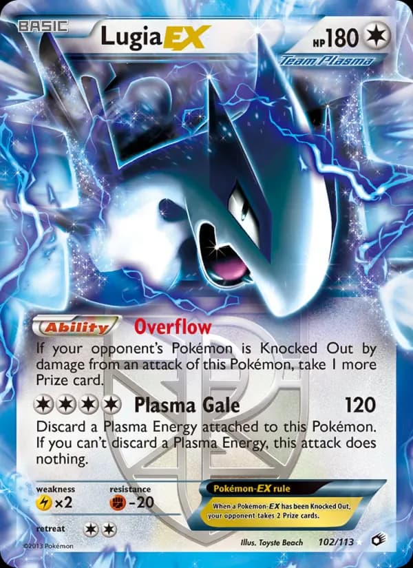 Lugia-EX 102/113 from Legendary Treasures