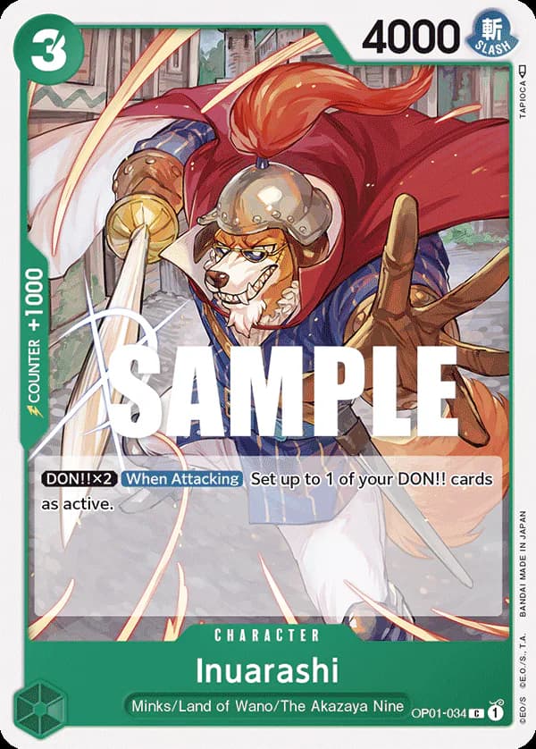 Inuarashi OP01-034 Standard printing