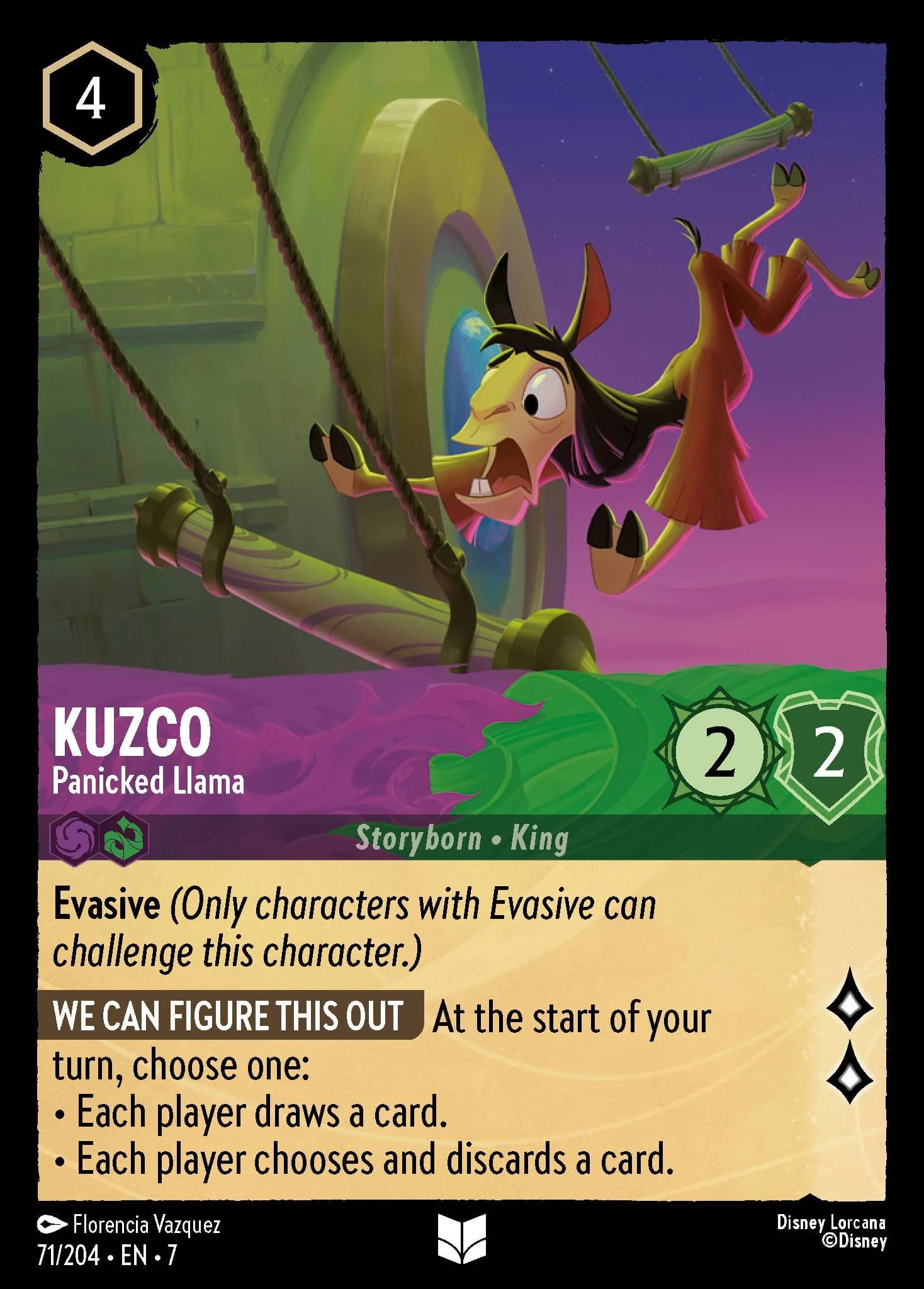 Kuzco - Panicked Llama 71/204 from Archazia's Island