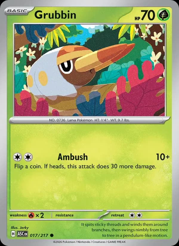 Grubbin 017/217 from Ascended Heroes